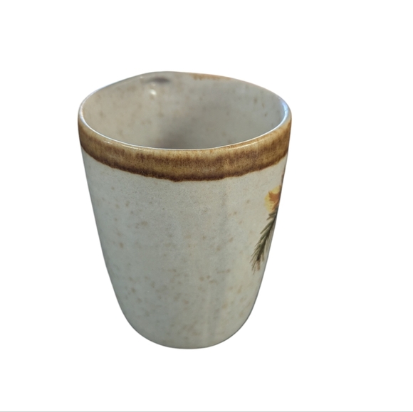 Vintage Chatham Potters Mug Stoneware USA Made Fruit Pine Cottagecore - Picture 2 of 6